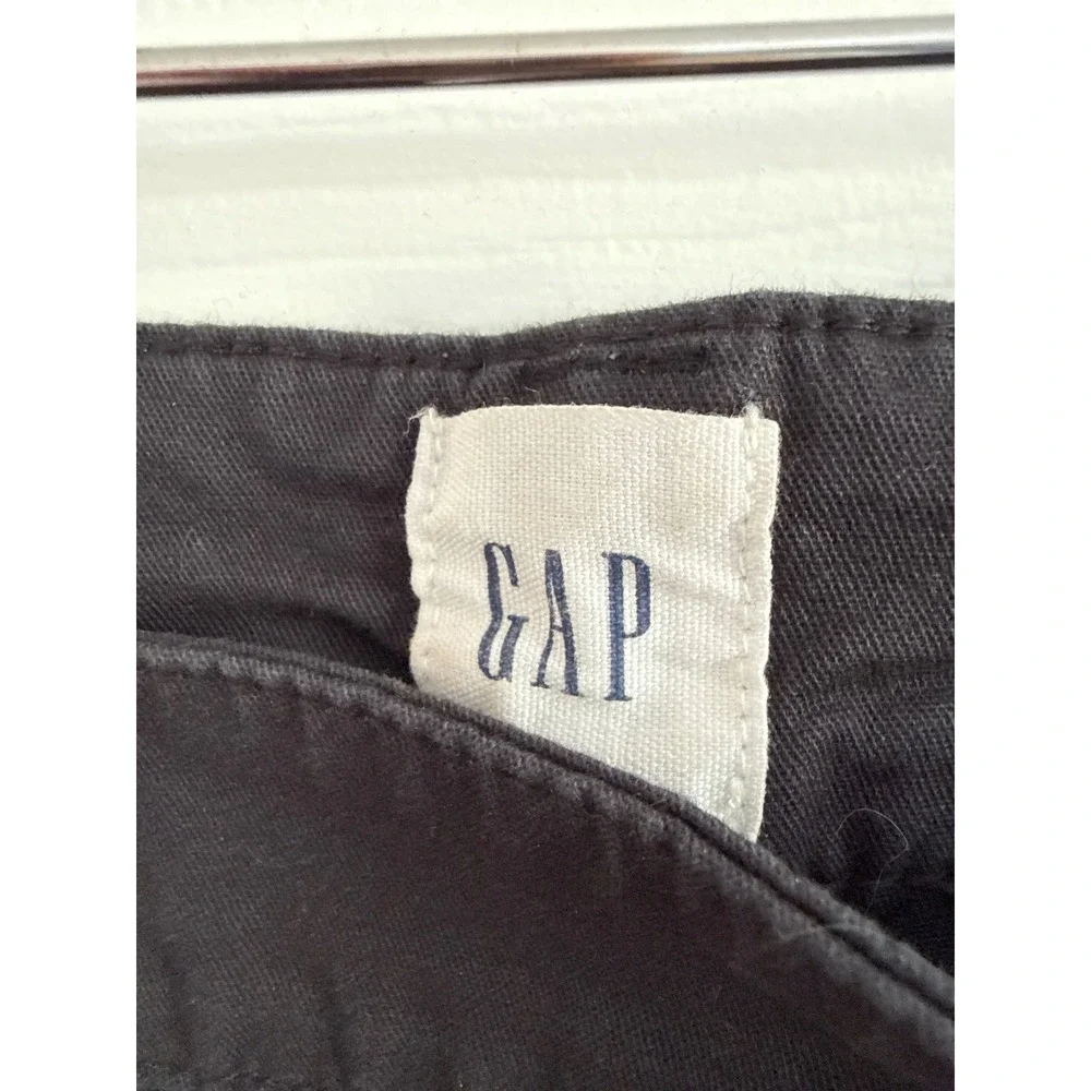 GAP Women's Size 16 Black High-Rise Girlfriend Khaki Wide Leg Pants New with Tag